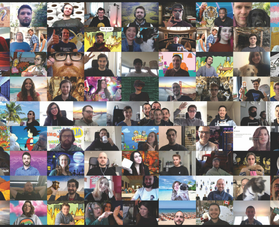 An Overview of all Kolibris on Zoom featuring their favorite backgrounds