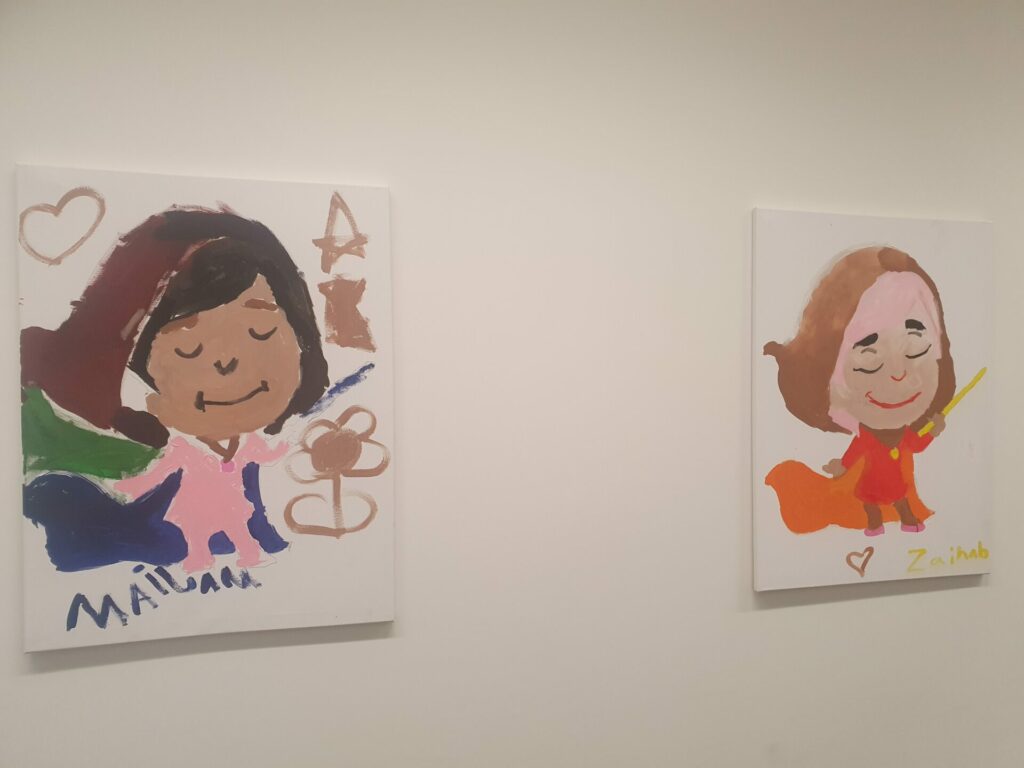 Paintings children did of the Kolibri characters